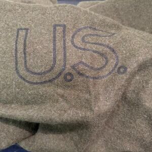 Authentic US 100% Wool Army Blanket 66"x84" Amana Woolen Mills 1983